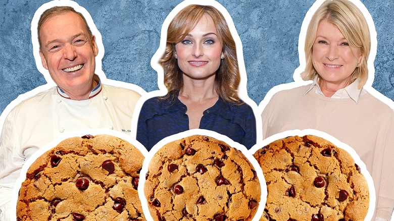 three celebrity chefs and cookies