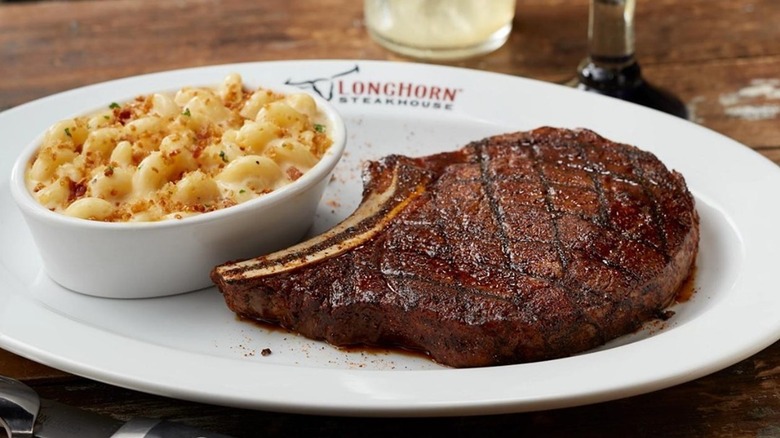 LongHorn Steakhouse meal