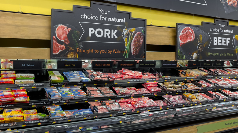 Walmart meat section