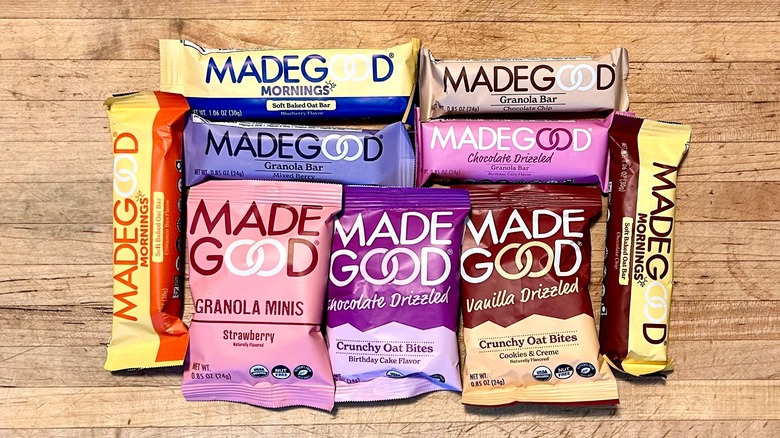 Assorted MadeGood granola bars