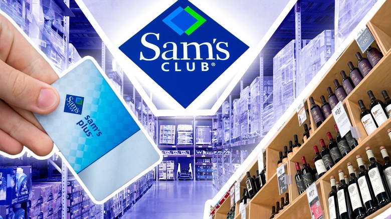 Sam's Club membership card and items