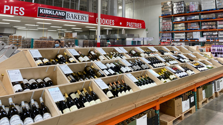 Wine aisle at Costco