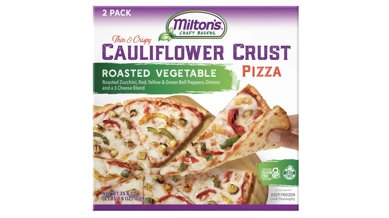 Milton's Cauliflower Crust Pizza with Roasted Vegetables