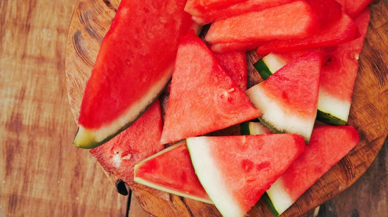 seedless watermelon slices