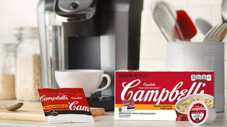 Keurig coffee machine with Campbell's K Cups