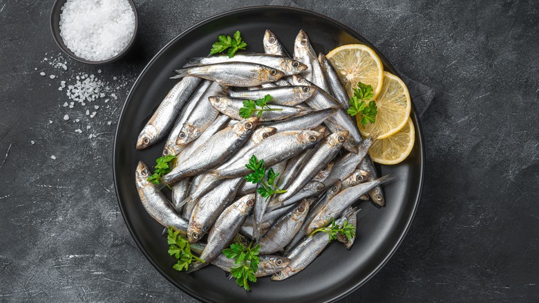 sardines on a plate