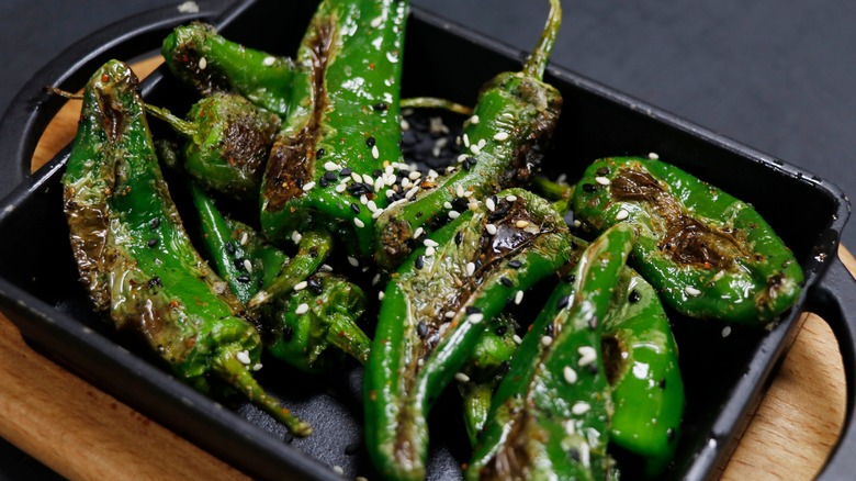Mexican blistered peppers 