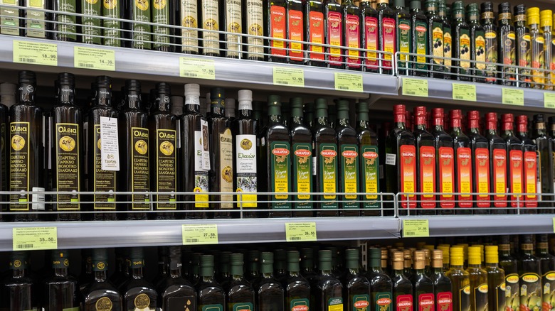 Olive oil shelf 