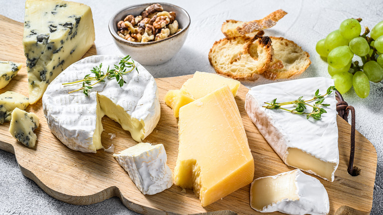 Assortment of cheeses