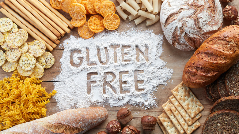 Gluten-free breads with flour 