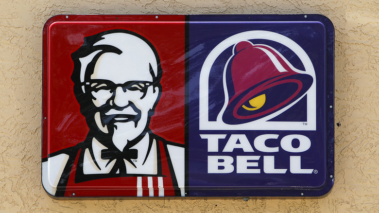 KFC and Taco Bell signs