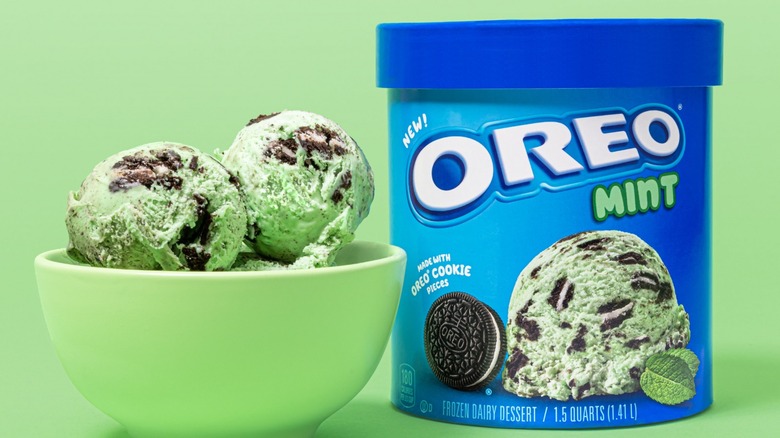 Oreo Mint ice cream