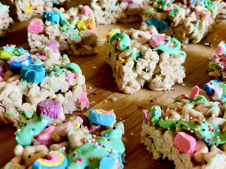 Luck Charms Marshmallow Treats Recipe and other fun St. Patrick's Day Recipes on Today Meal