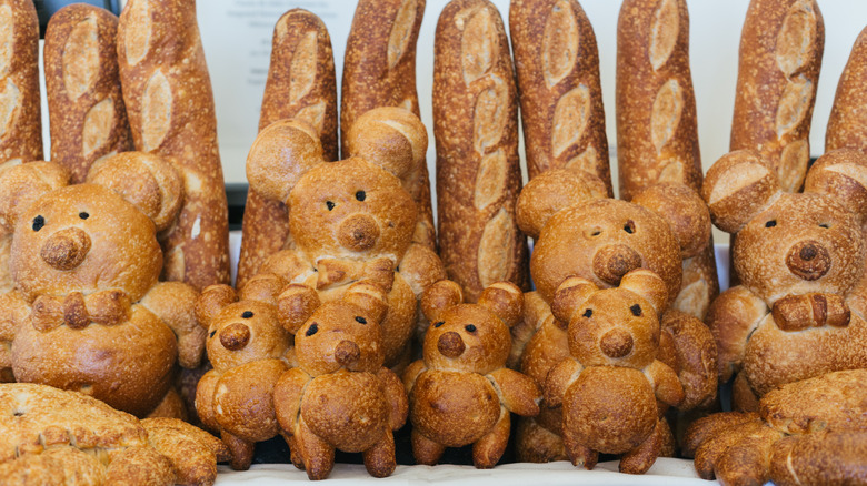 Boudin Bakery bread display