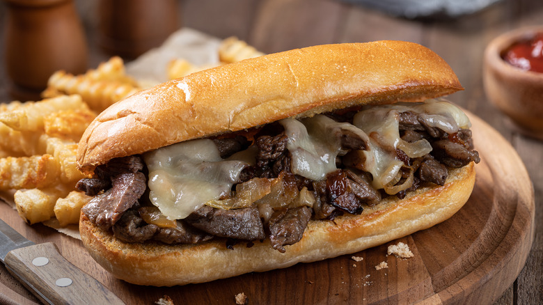 Classic Philly cheesesteak