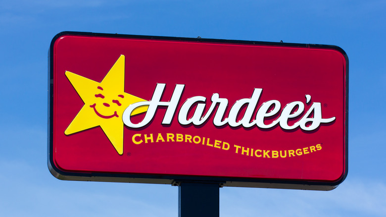 Hardees sign