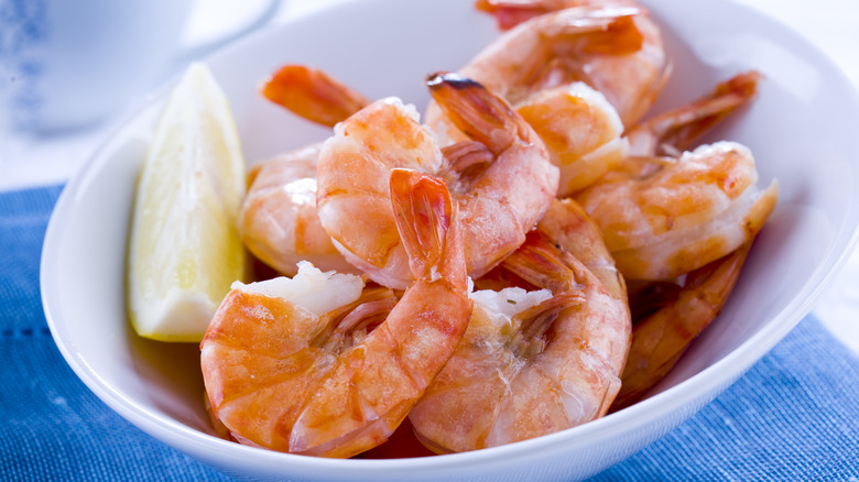 bowl of shrimp