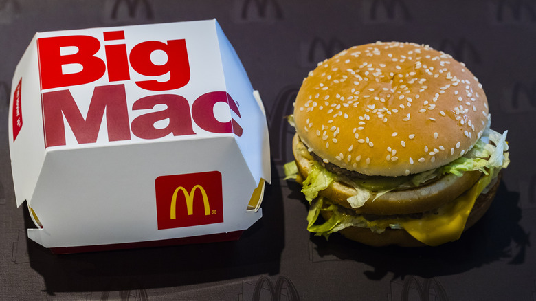 McDonald's Big Mac with box