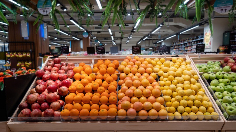 produce section at store