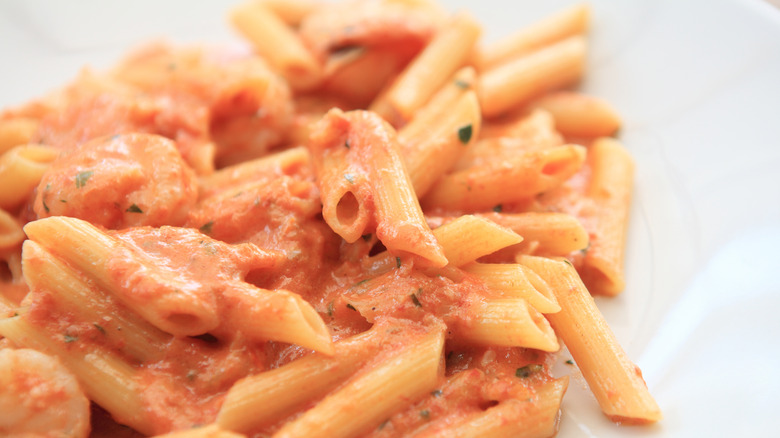 Penne with ricotta tomato sauce
