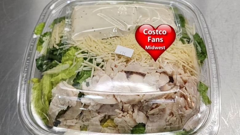 Packaged Costco food court Caesar salad