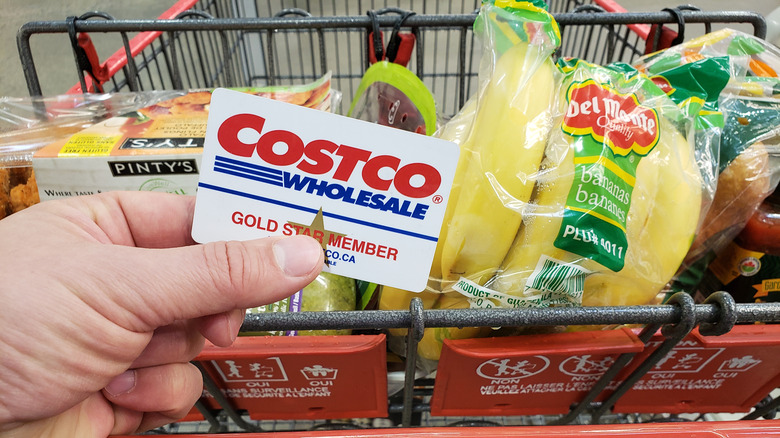 Person holding Costco Wholesale card