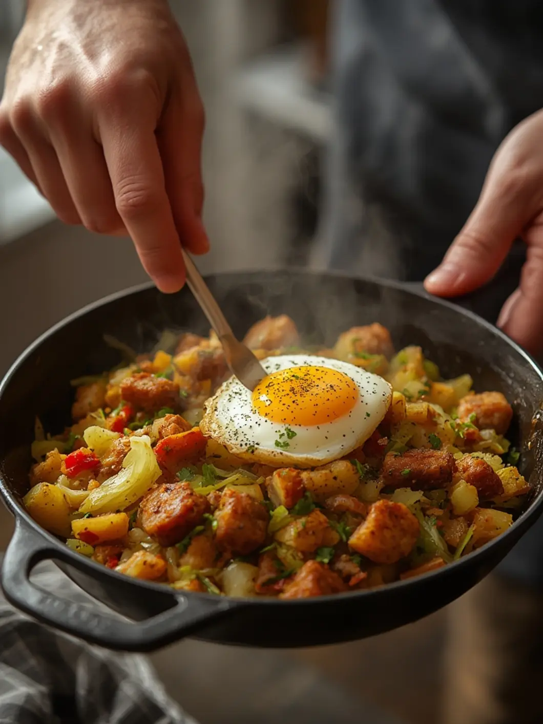 Breakfast Cabbage Hash 2