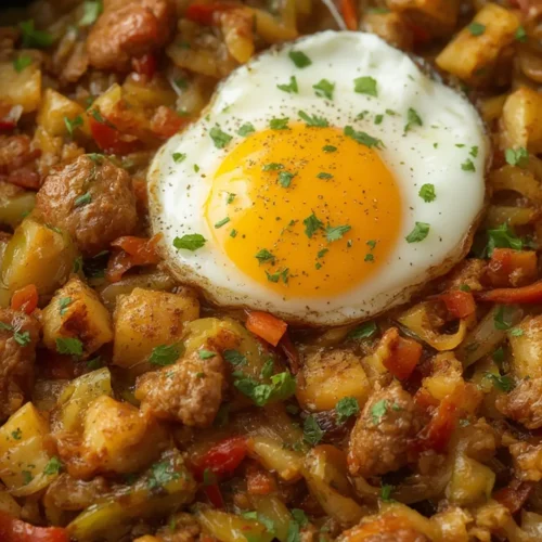 Breakfast Cabbage Hash