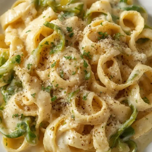 Cabbage Alfredo Pasta