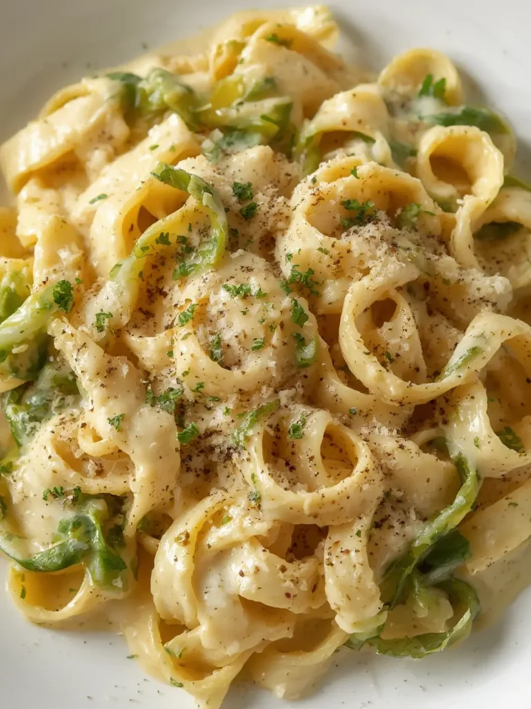 Cabbage Alfredo Pasta