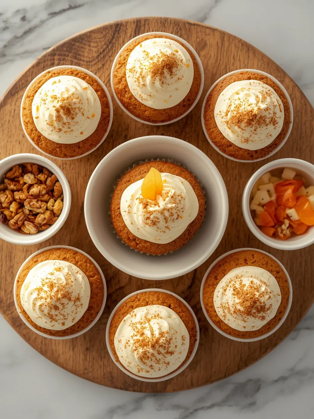 Carrot Cake Cupcakes variations