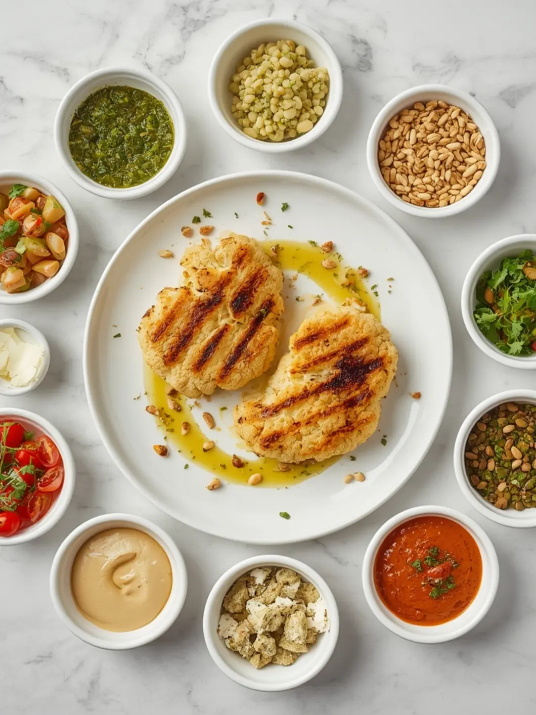 Cauliflower Steaks variations