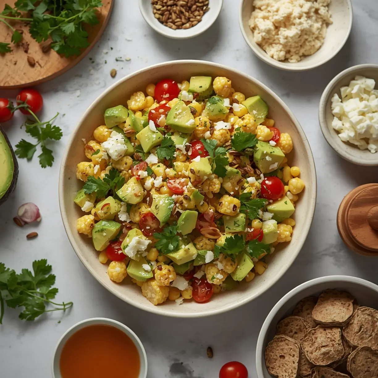 Easy Corn and Avocado Salad (15-Minute Recipe) 2 Corn and Avocado Salad 2