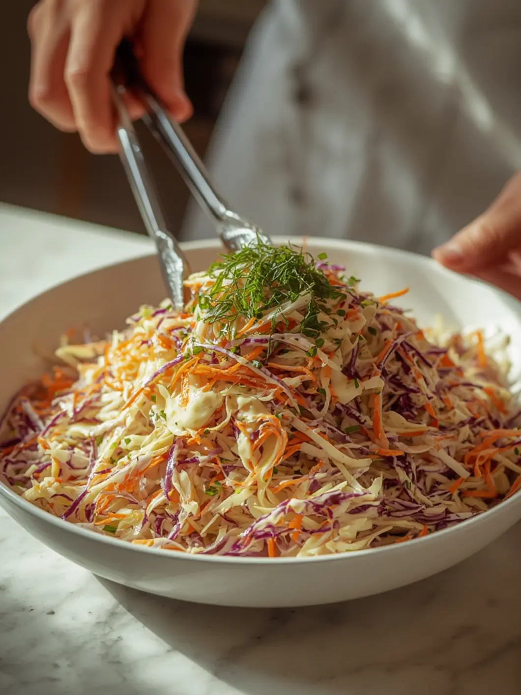 Easy way to make Creamy Coleslaw in 10 Minutes 3 Creamy Coleslaw 2