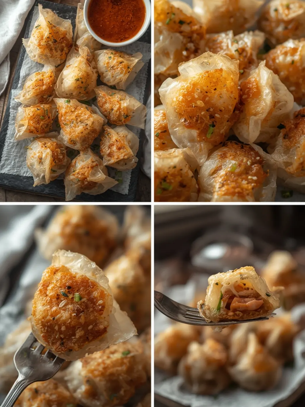 Crispy Rice Paper Dumplings 1