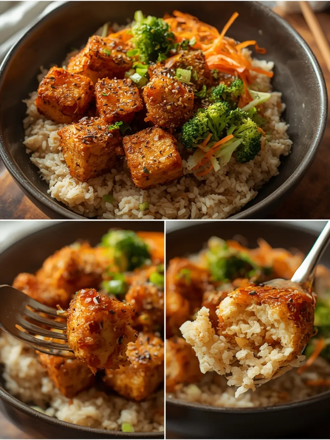 Easy Crispy Tofu Rice Bowls (30-Minute) 2 Crispy Tofu Rice Bowls 1