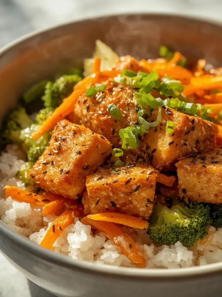 Crispy Tofu Rice Bowls