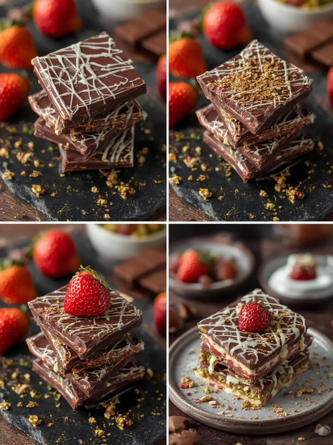 Dubai Chocolate Strawberry Bars 5 Easy Ideas 2 Dubai Chocolate Strawberry Bars 1