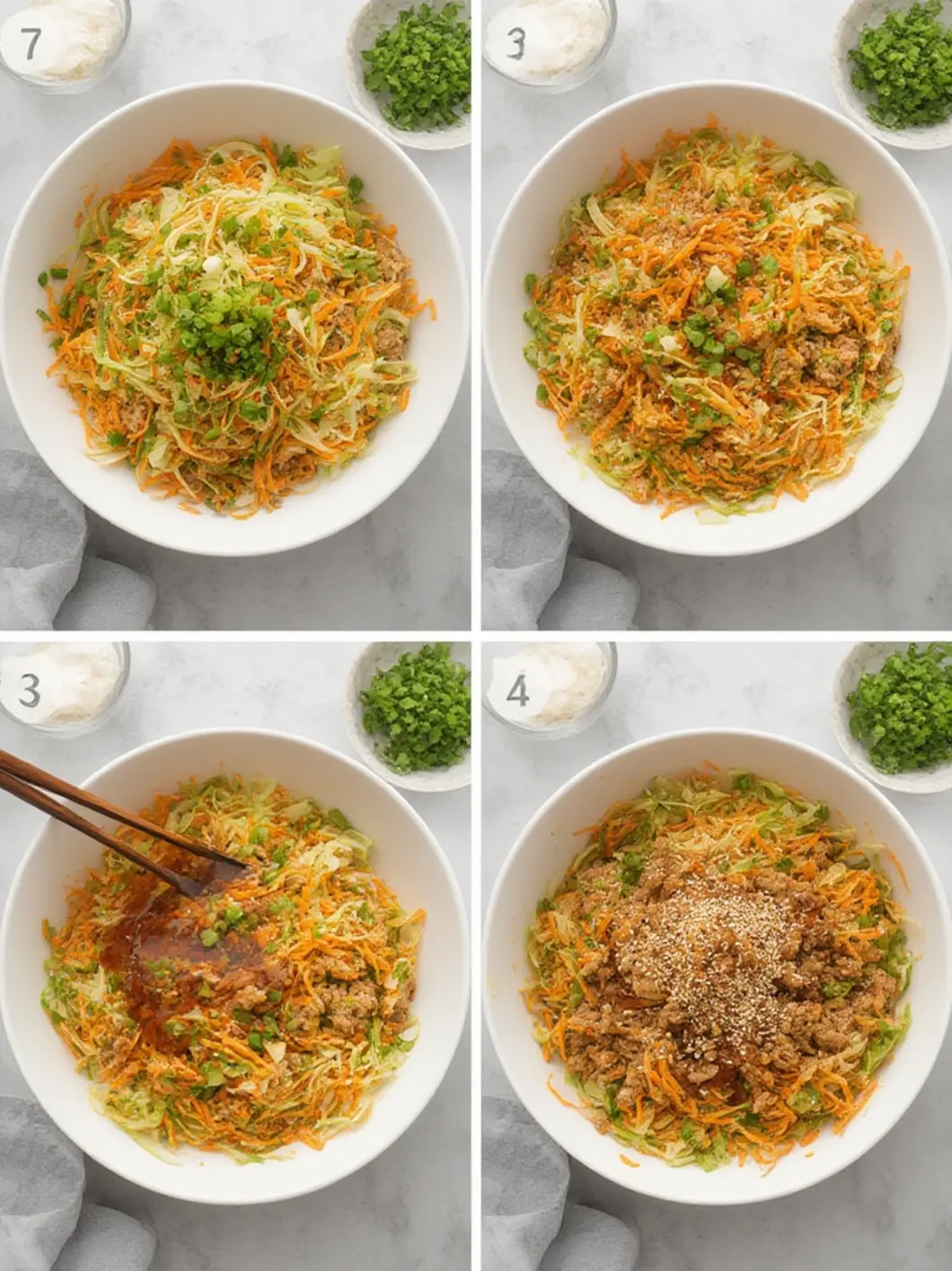 Easy way to make Egg Roll in a Bowl in 20 minutes 2 Egg Roll in a Bowl 4