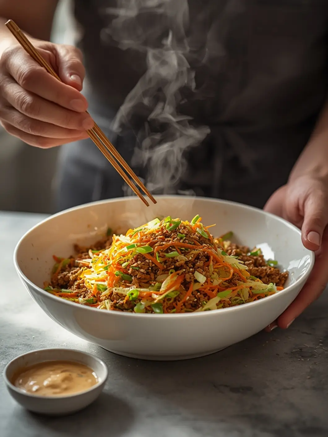 Easy way to make Egg Roll in a Bowl in 20 minutes 3 Egg Roll in a Bowl 5