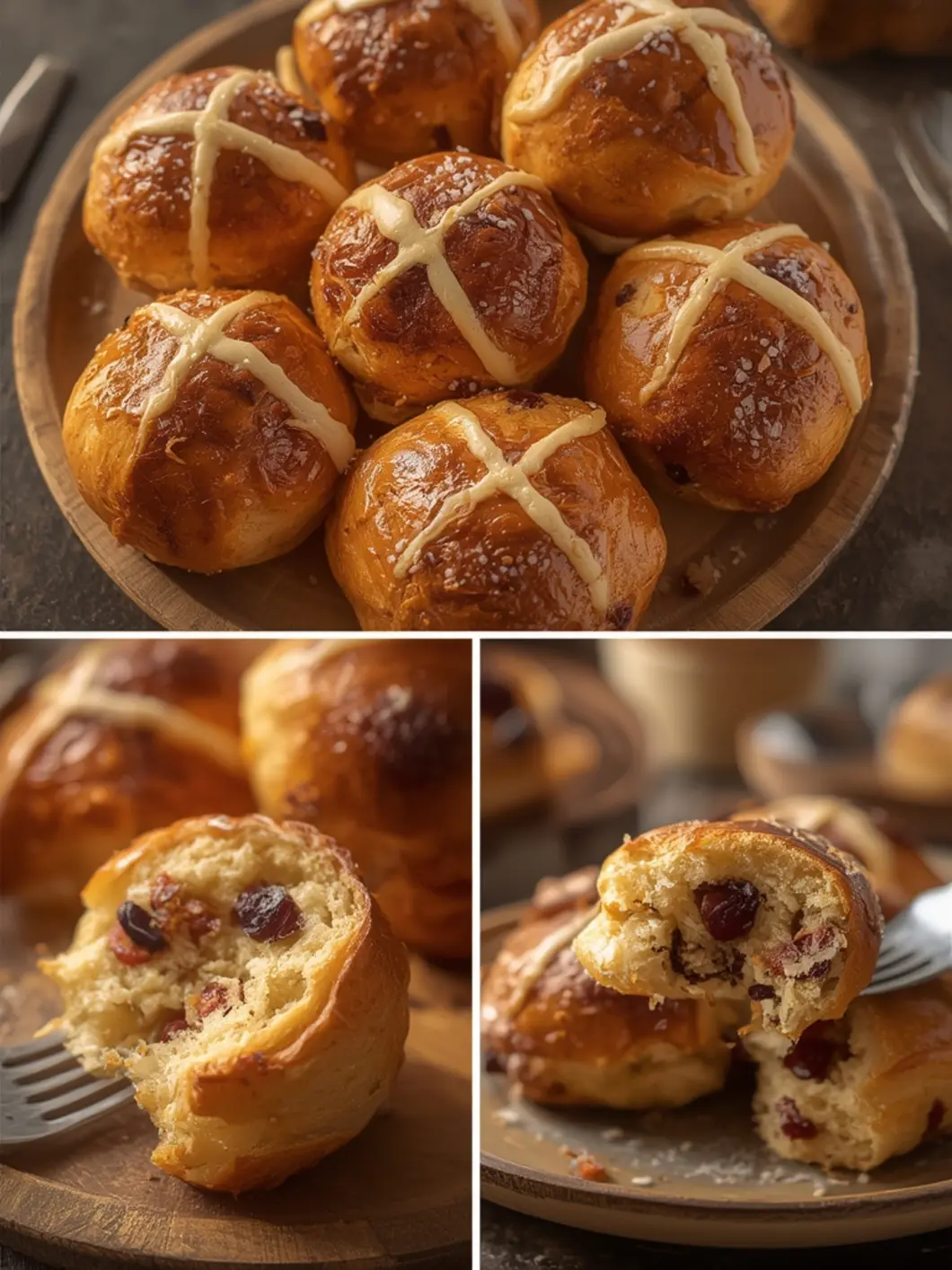 Easy Best Hot Cross Buns (Traditional Spiced Recipe) 3 Hot Cross Buns 1
