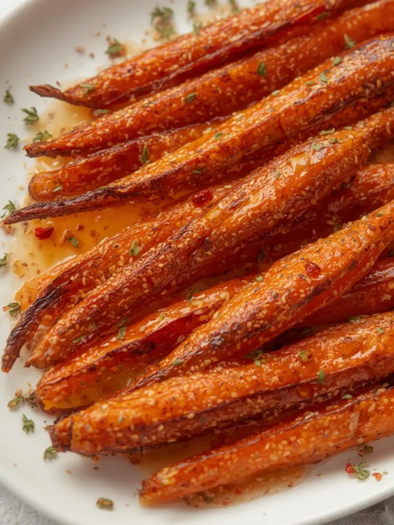 Hot Honey Roasted Carrots