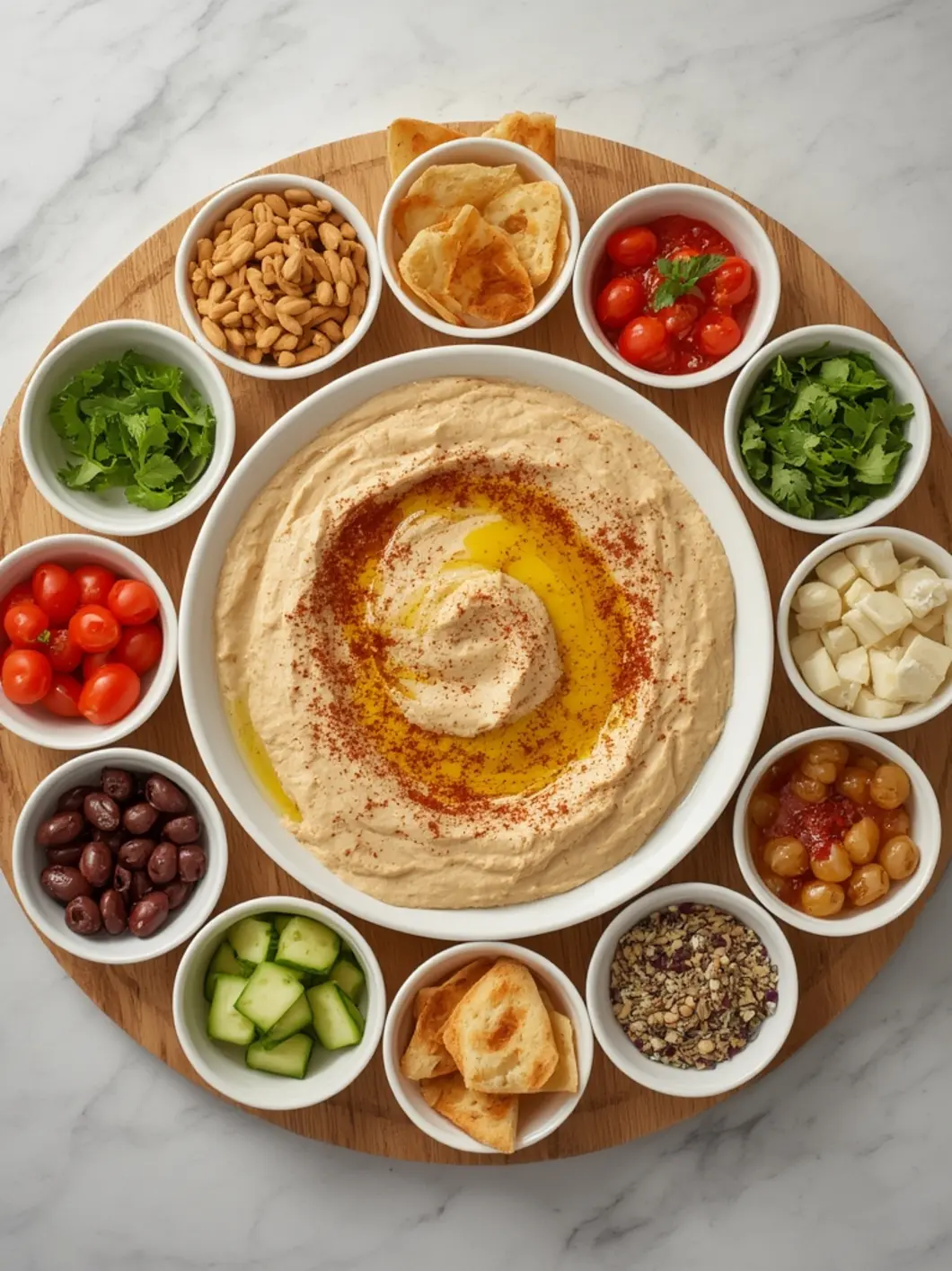 Easy Hummus Platter (No-Bake, 15-Minute Appetizer) 5 Hummus Platter variations