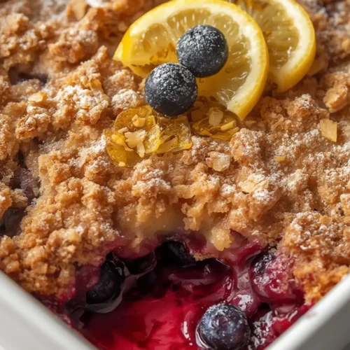 Lemon Blueberry Dump Cake