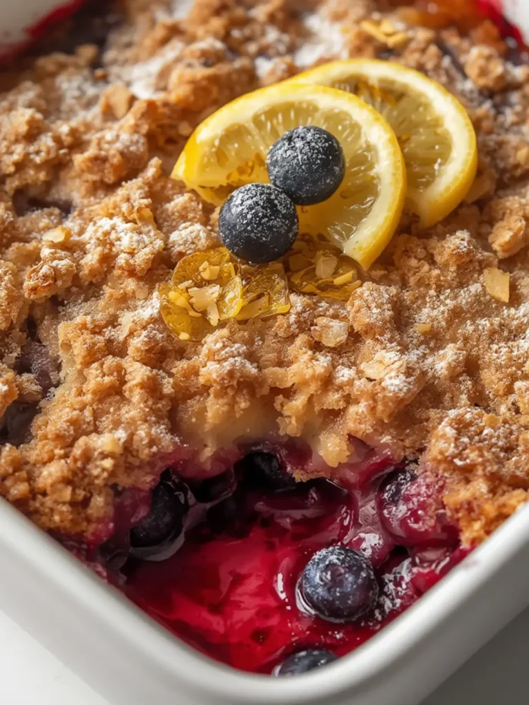 Lemon Blueberry Dump Cake