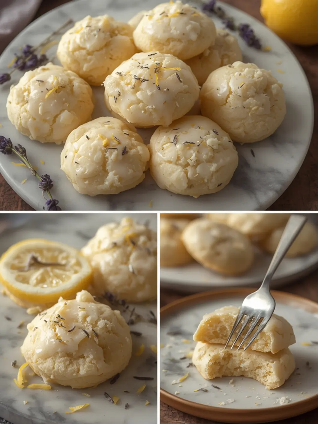 Easy Lemon Lavender Cookies (Simple 7-Ingredient Recipe) 3 Lemon Lavender Cookies 1