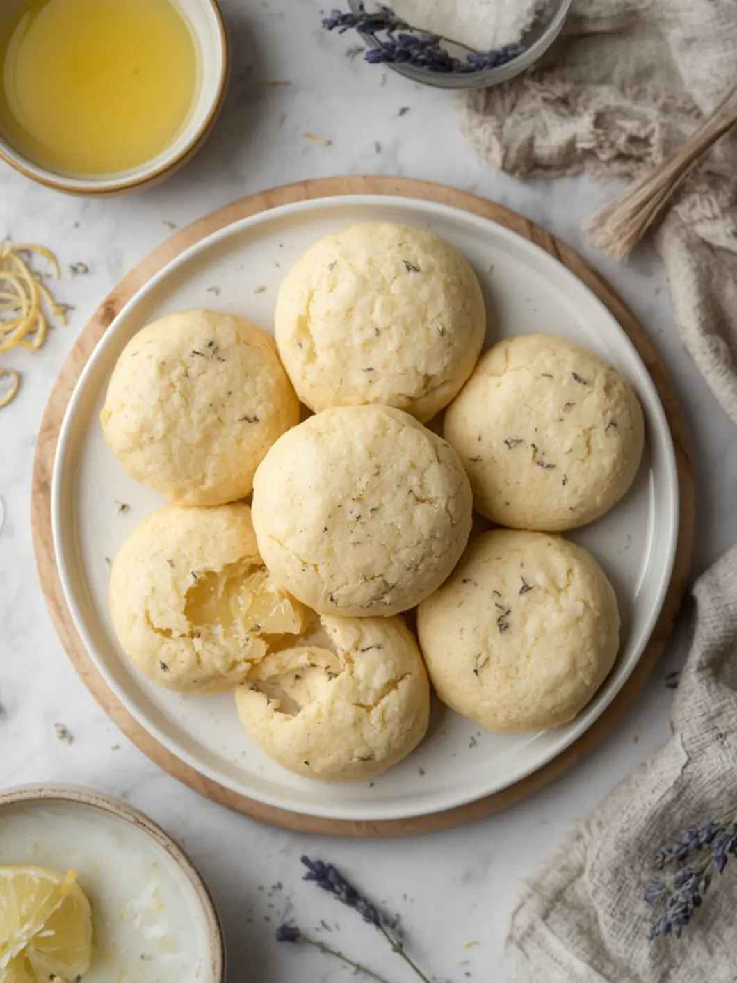 Easy Lemon Lavender Cookies (Simple 7-Ingredient Recipe) 2 Lemon Lavender Cookies 2