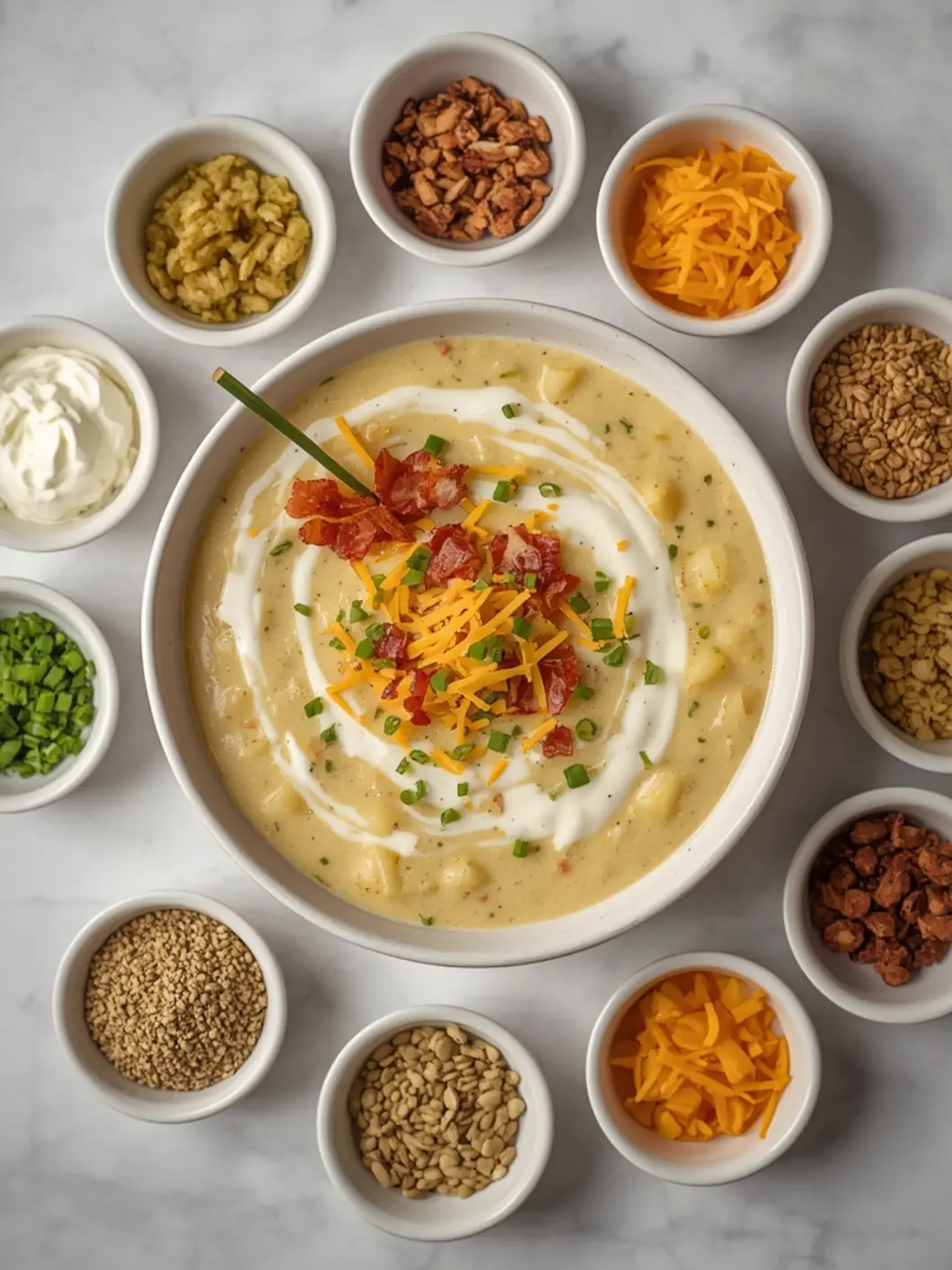 Loaded Potato Soup variations