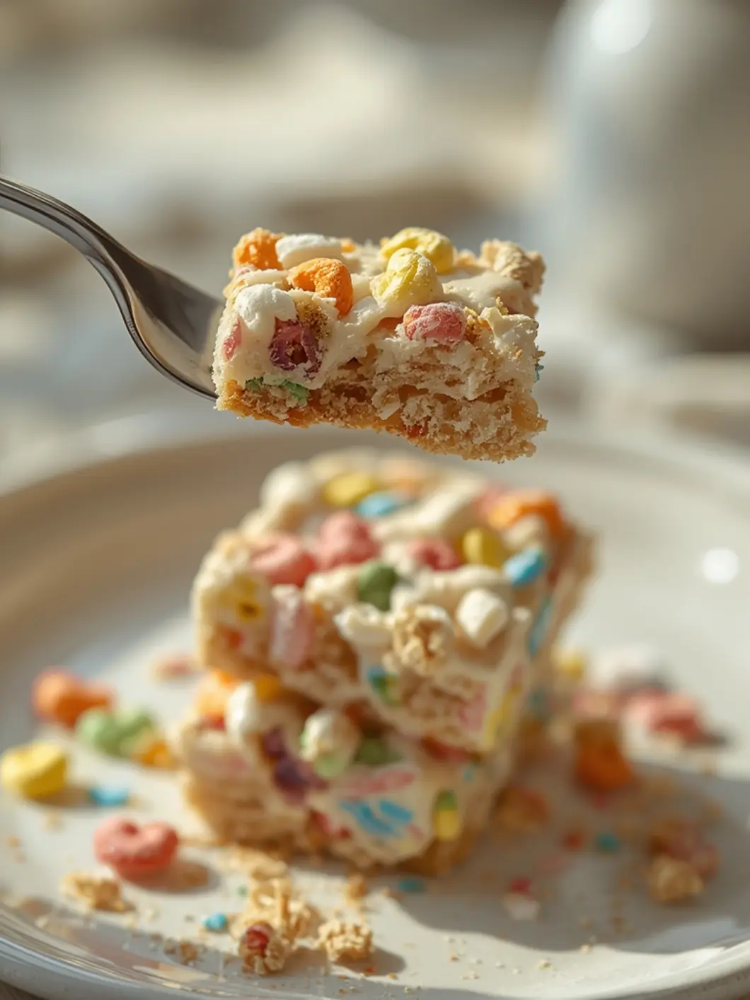 Easy 4-Ingredient Lucky Charms Treats (No-Bake) 4 Lucky Charms Treats 3
