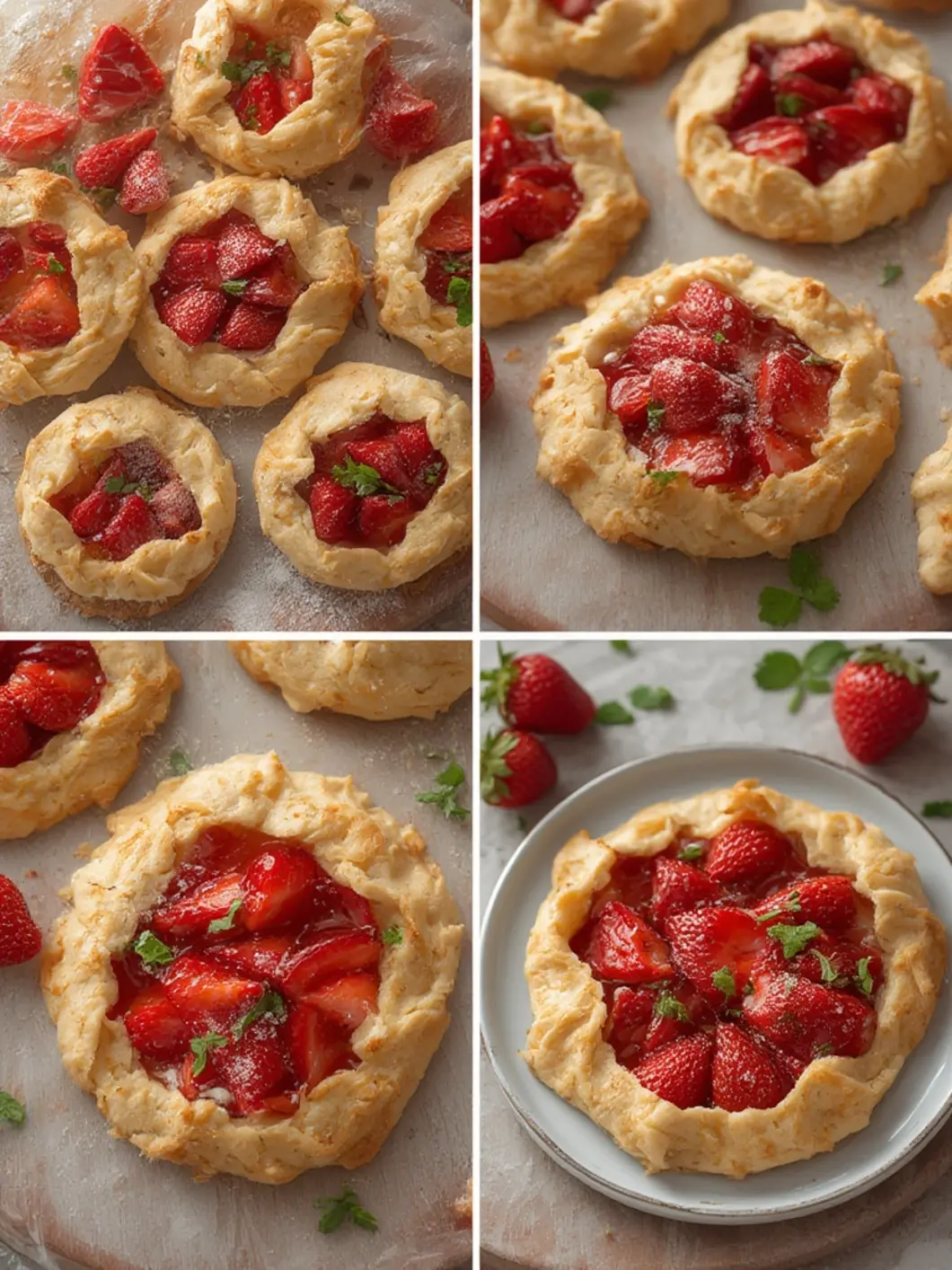 Mini Strawberry Galettes 1